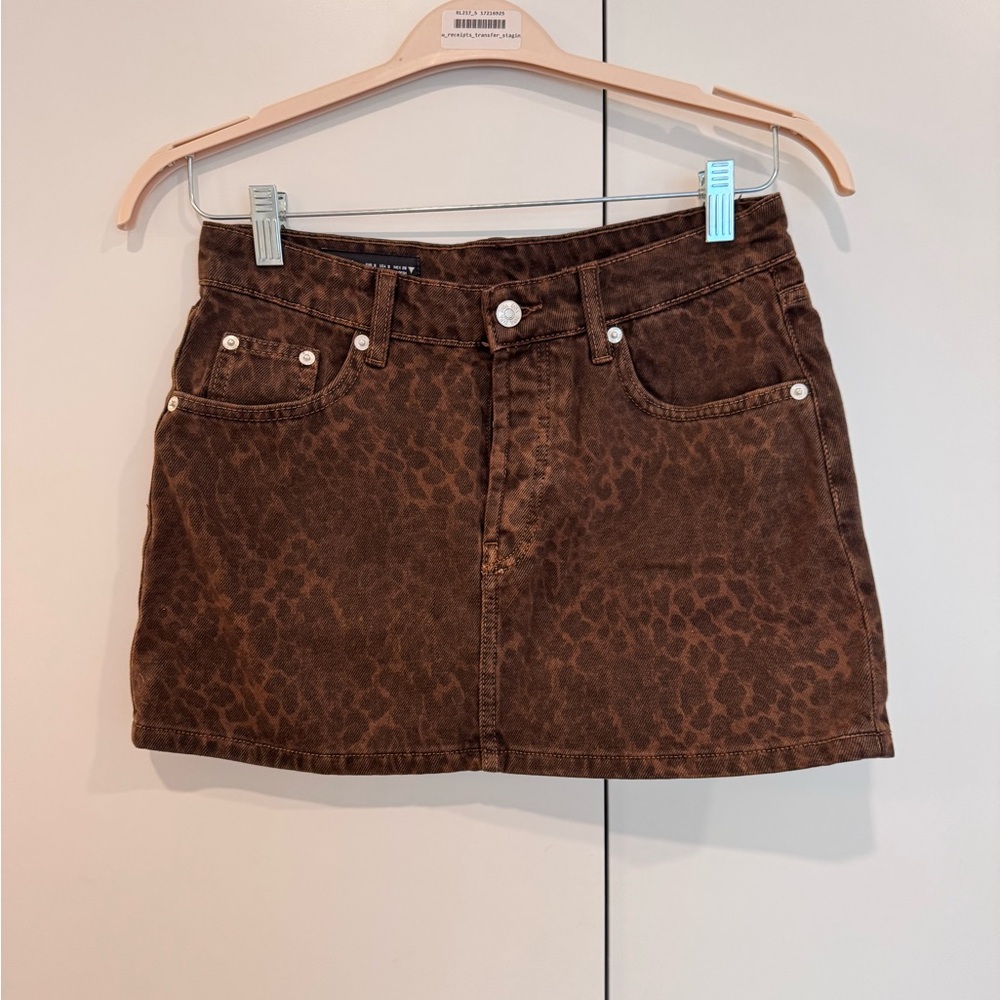 Zara Leopard Print Mini Skirt